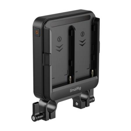 SmallRig 5537 - adapter, płytka na 2x akumulator NP-F z zaciskiem na 2x pręt 15mm LWS